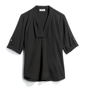 Calvin Klein Dustin Roll Sleeve Blouse